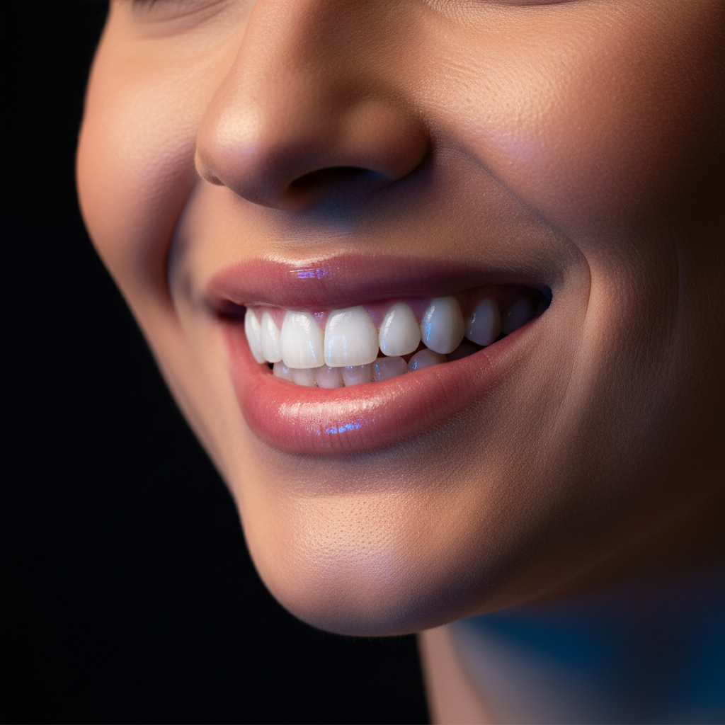 Depois do Invisalign — sorriso alinhado