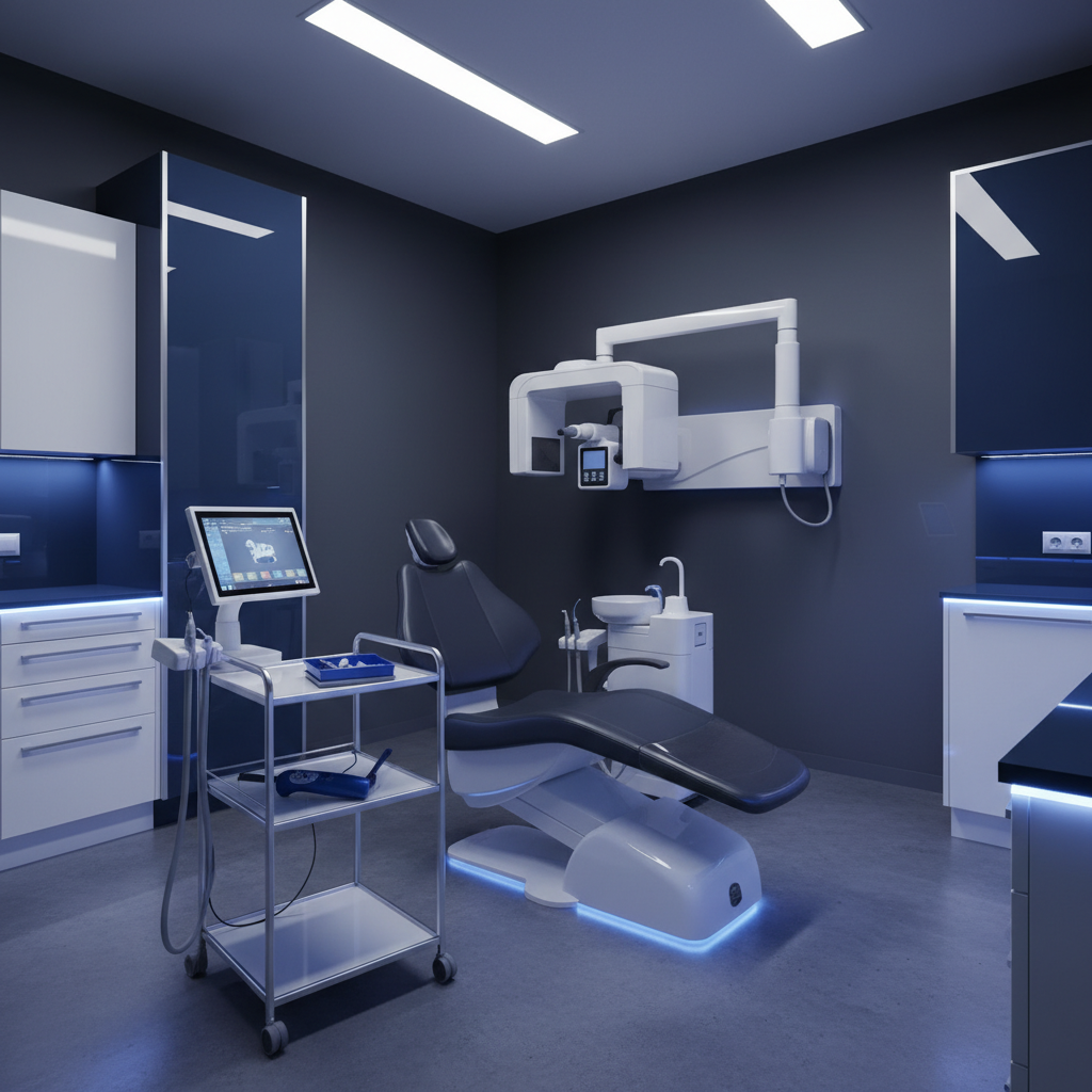 Sala de tratamento moderna com tecnologia 3D